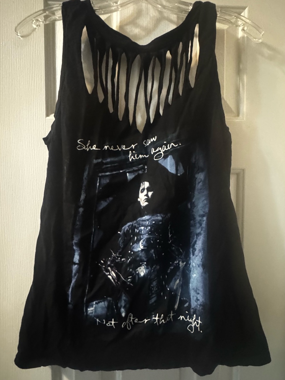 Edward Scissorhands Distressed Tank
